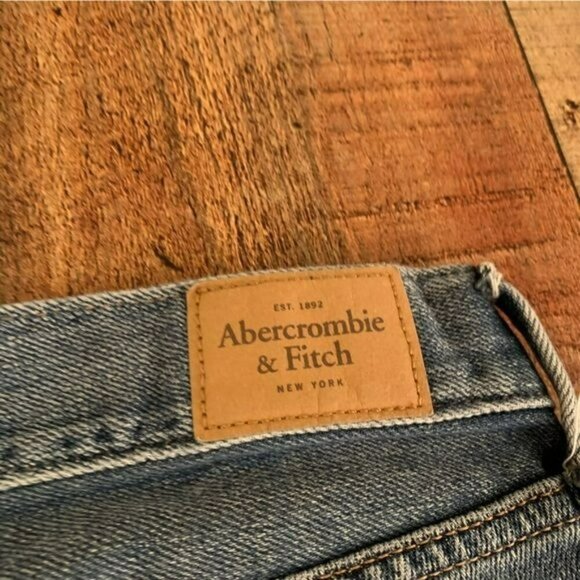 Abercrombie & Fitch Denim distressed boyfriend straight button fly jeans 00R - Picture 10 of 10